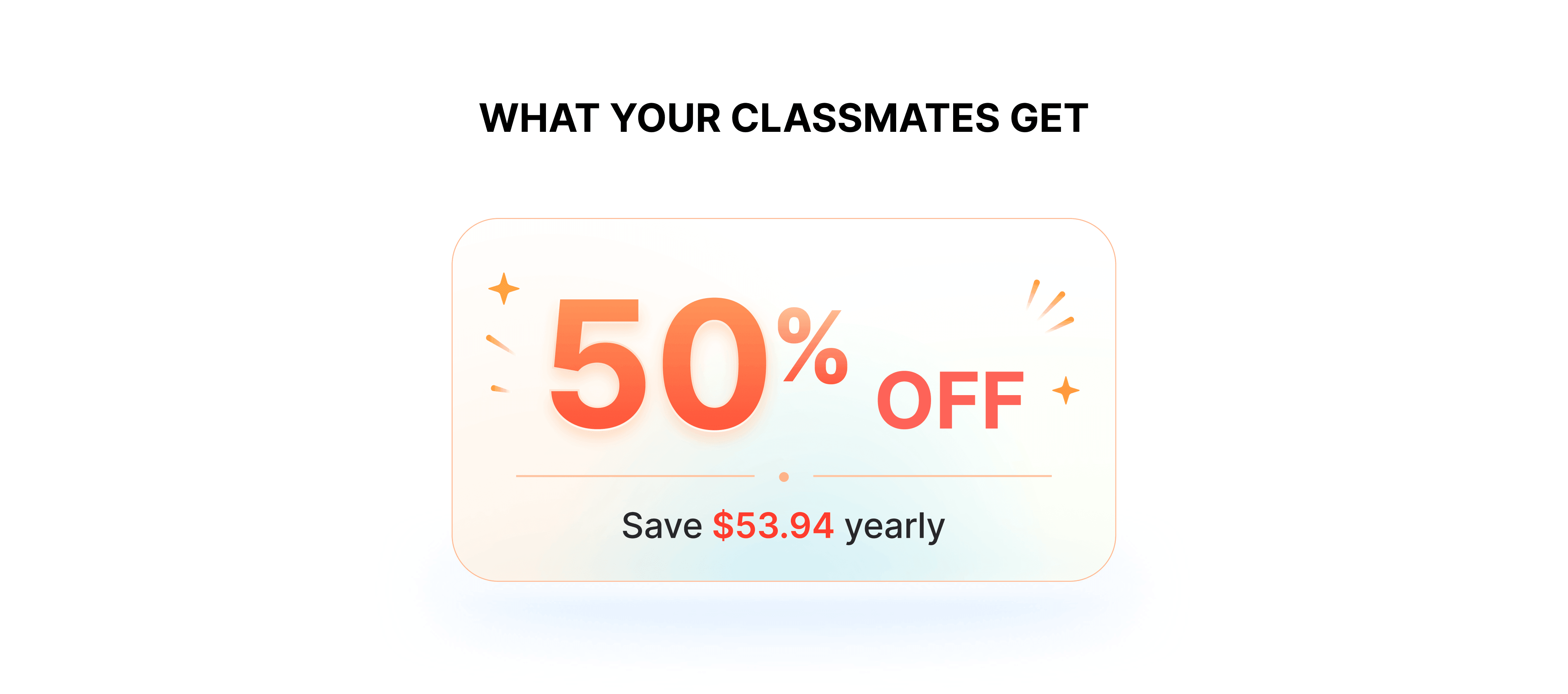WHAT YOUR CLASSMATES GET